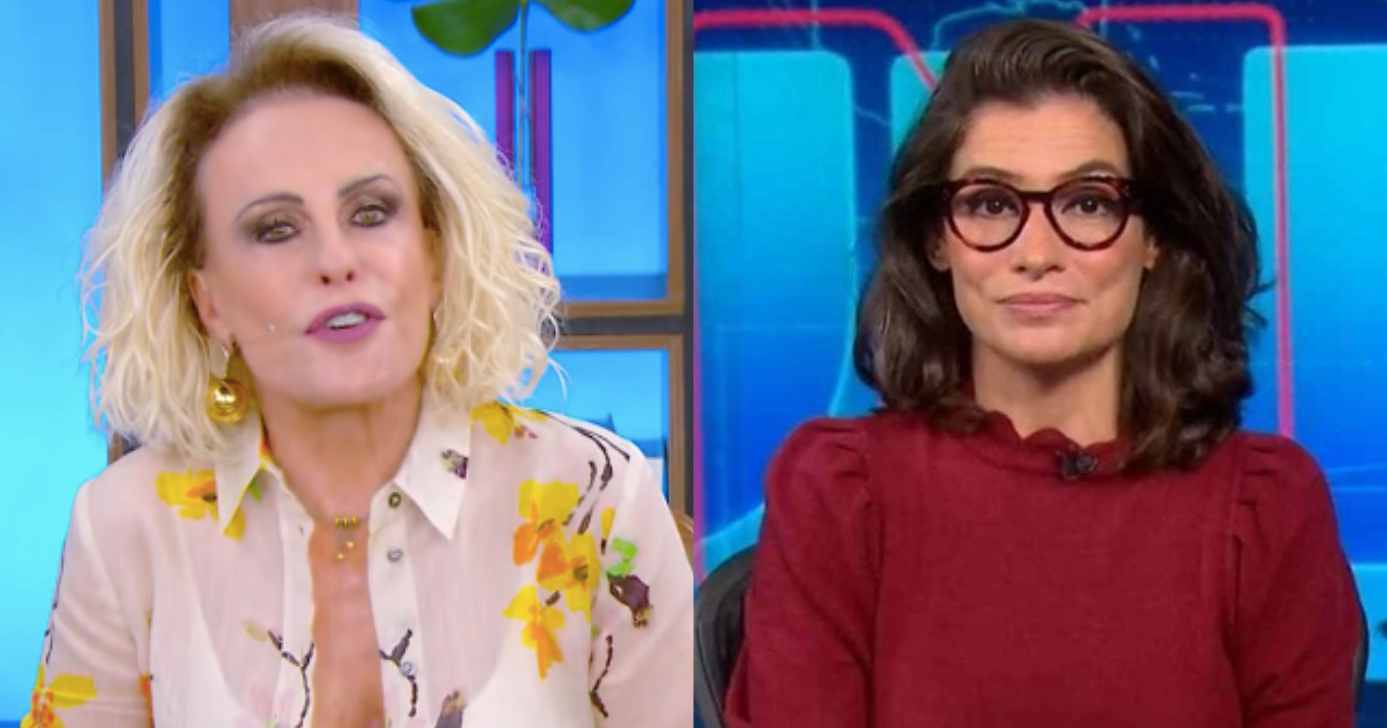 Ana Maria no Mais Você e Renata Vasconcellos no Jornal Nacional (Fotos: Reproduções / Globo)