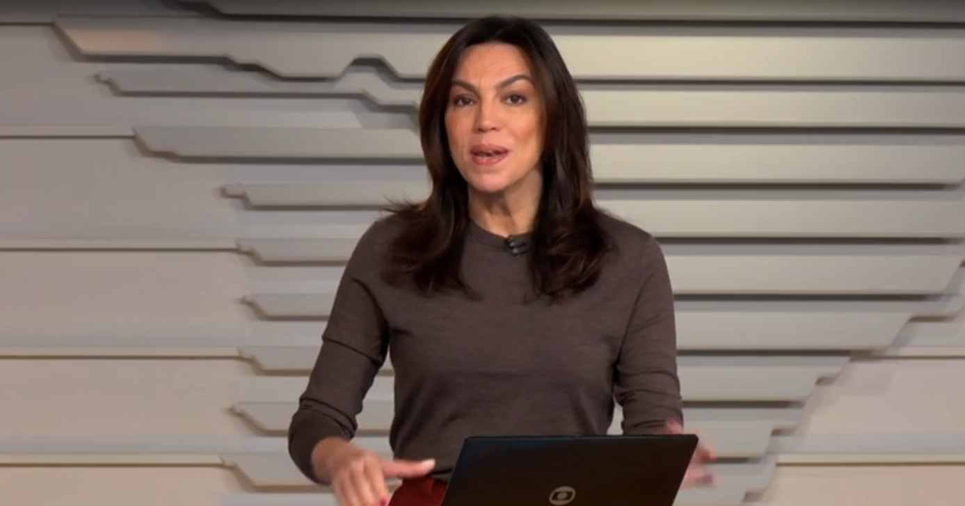 Ana Paula Araújo no Bom Dia Brasil (Foto: Reprodução / Globo)