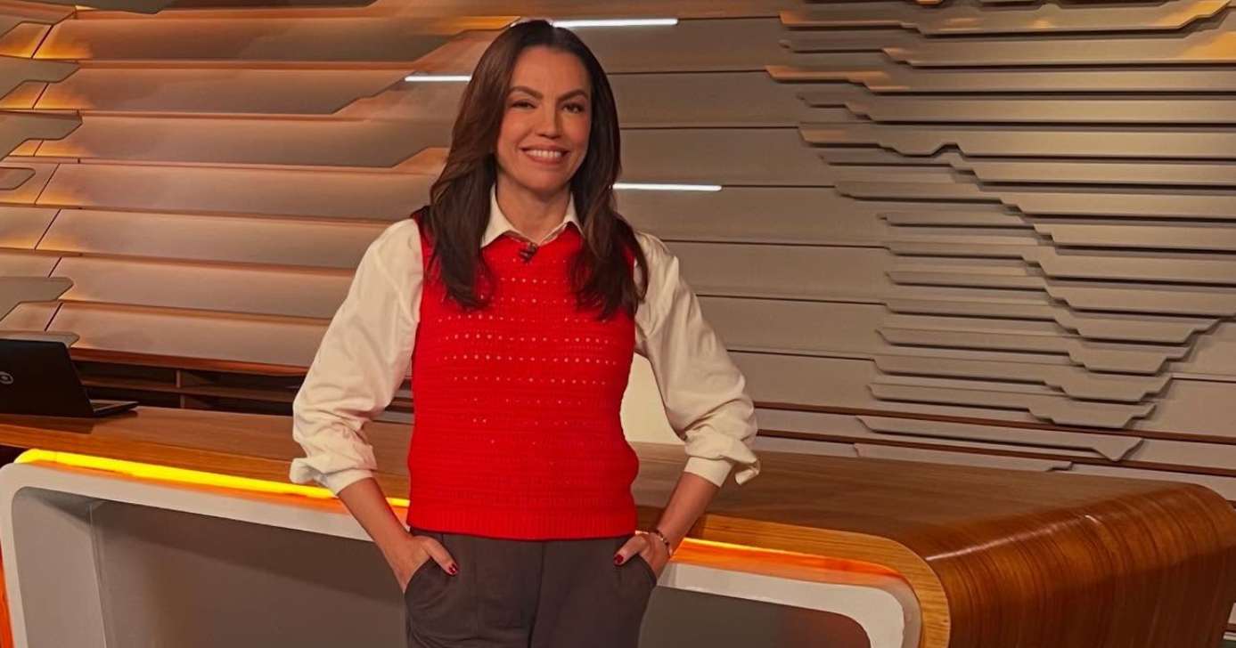 Ana Paula Araújo no Bom Dia Brasil (Foto: Reprodução / Instagram)