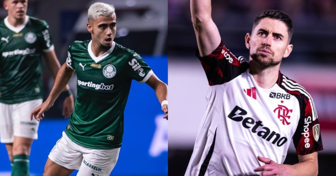 Andreas Pereira, Palmeiras - Jorginho, Flamengo (Foto: Reprodução/ Internet)