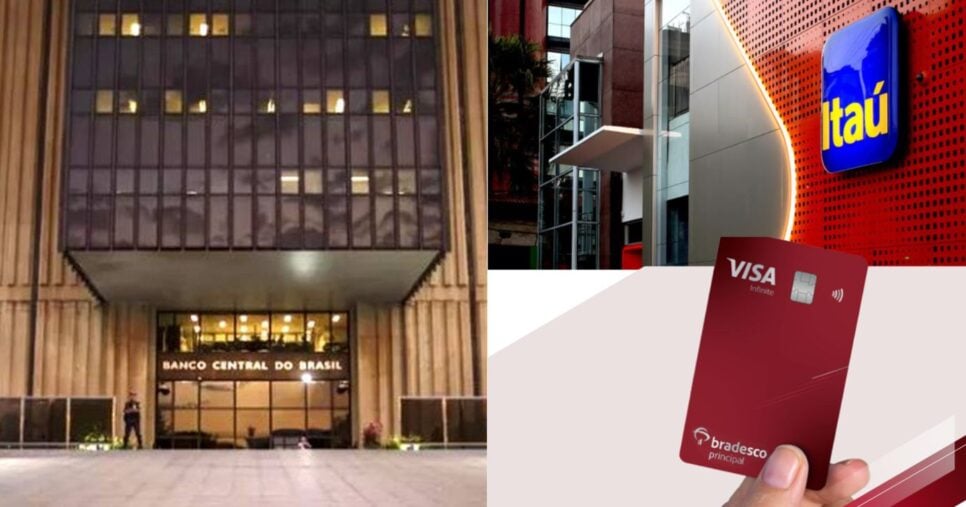 Banco Central Itaú Bradesco - Montagem TV FOCO