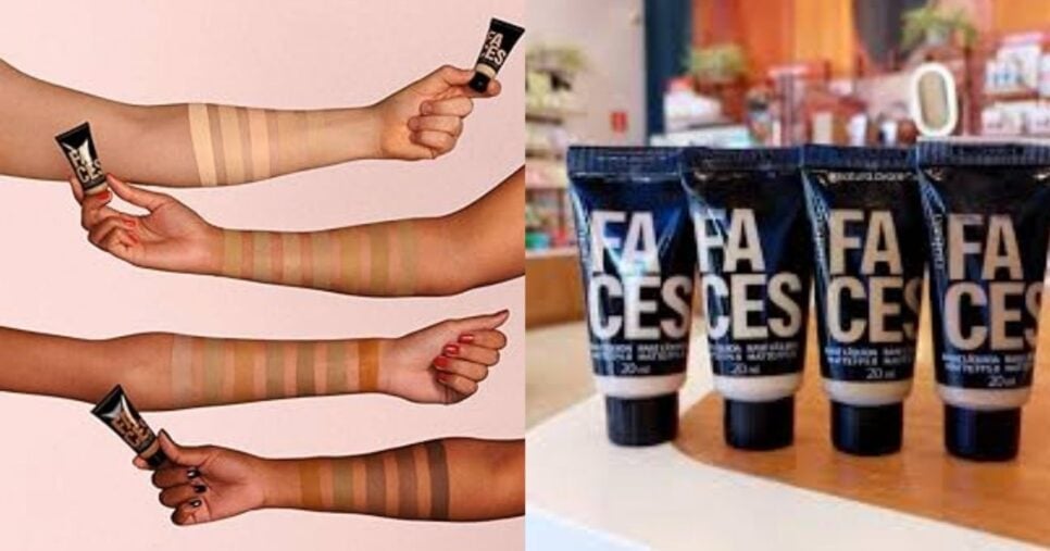Base Líquida Checkmatte Faces Natura (Foto Reprodução/Montagem/Tv Foco/Canva/YouTube/Natura)