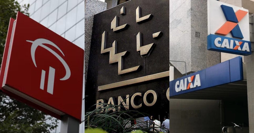Bradesco, Banco Central e Caixa (Foto: Divulgação)