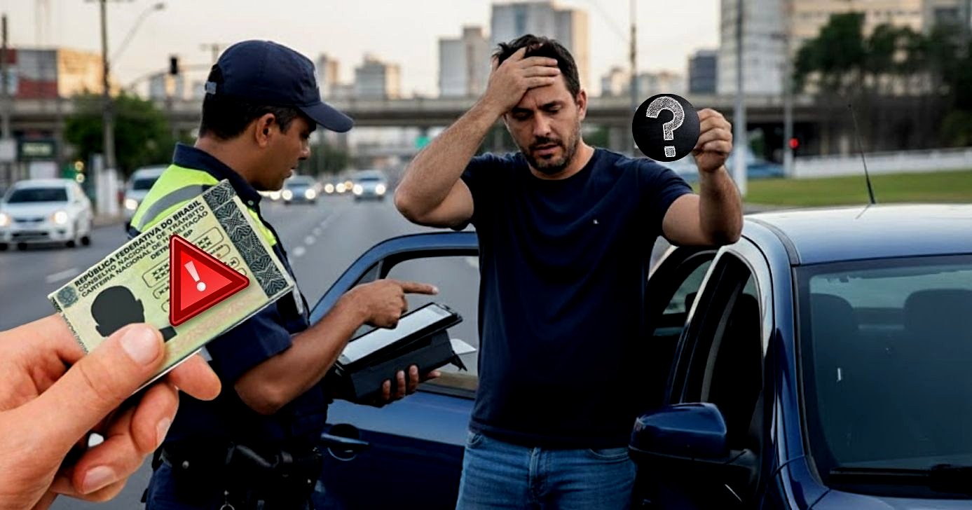 Saiba quanto tempo demora para tomar uma multa por CNH vencida (Foto Reprodução/Montagem/Lennita/Tv Foco/Canva/GMN)