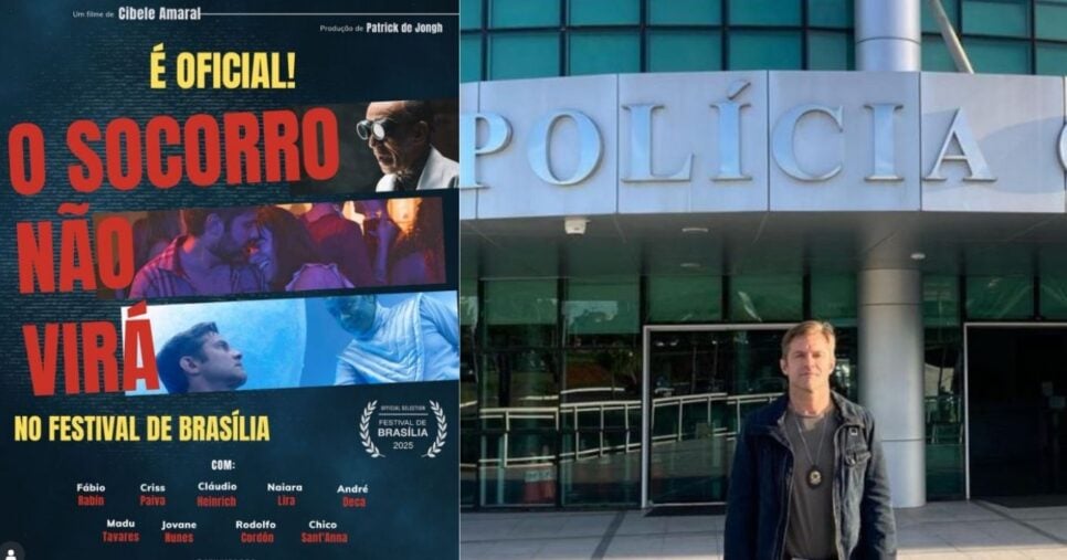 Claudio esteve no elenco do filme "O Socorro Não Virá" e da série Réus (Foto Reprodução/Montagem/Lennita/Tv Foco/Instagram/YouTube)