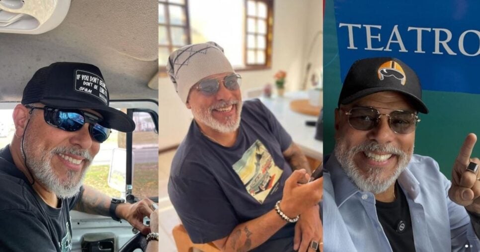Maurício Mattar está bem diferente e grisalho (Foto Reprodução/Instagram)