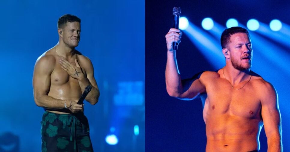 Vocalista da banda Imagine Dragons, Dan Reynolds - Foto: Montagem