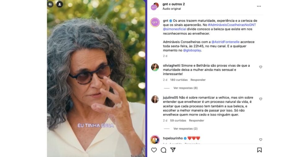 Simone durante entrevista (Foto: Reprodução / Instagram)