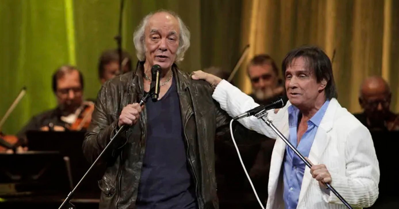 Erasmo Carlos e Roberto Carlos (Foto: Reprodução)