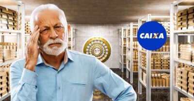 Idoso, Caixa e ilustração banco (Fotos: Reproduções / Internet / Canva)