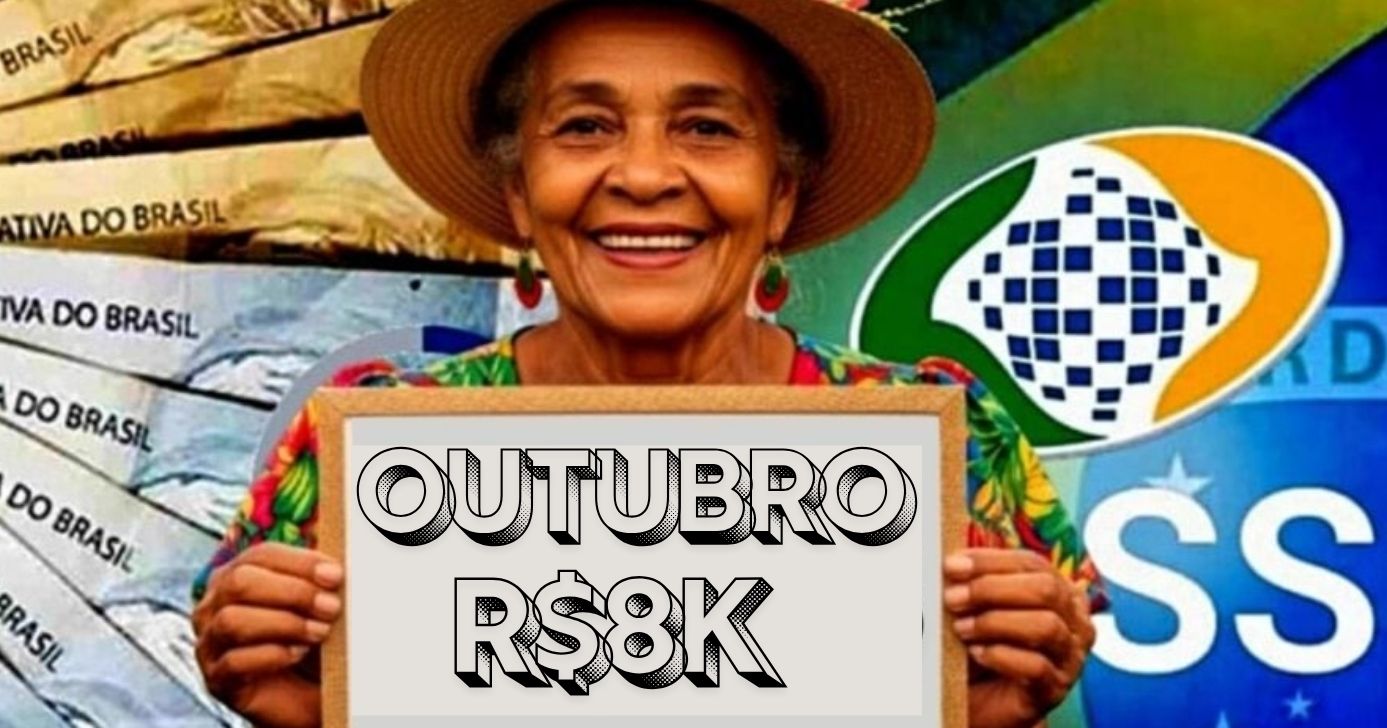 Liberação do INSS no valor de R$8mil é confirmada para outubro (Foto Reprodução/Montagem/Lennita/Tv Foco/INSS/Canva)