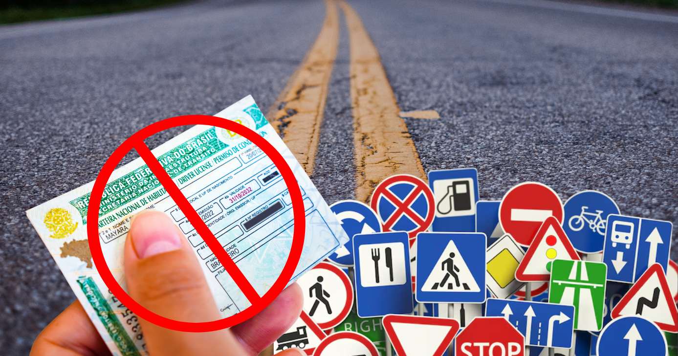 Ilustração lei de trânsito (Fotos: Reproduções/ Canva /Freepik)