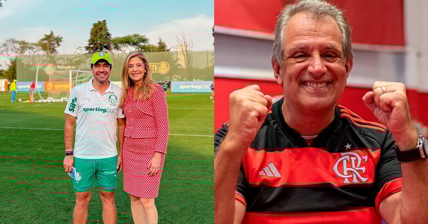 Leila Pereira no Palmeiras - Bap no Flamengo (Foto: Reprodução)