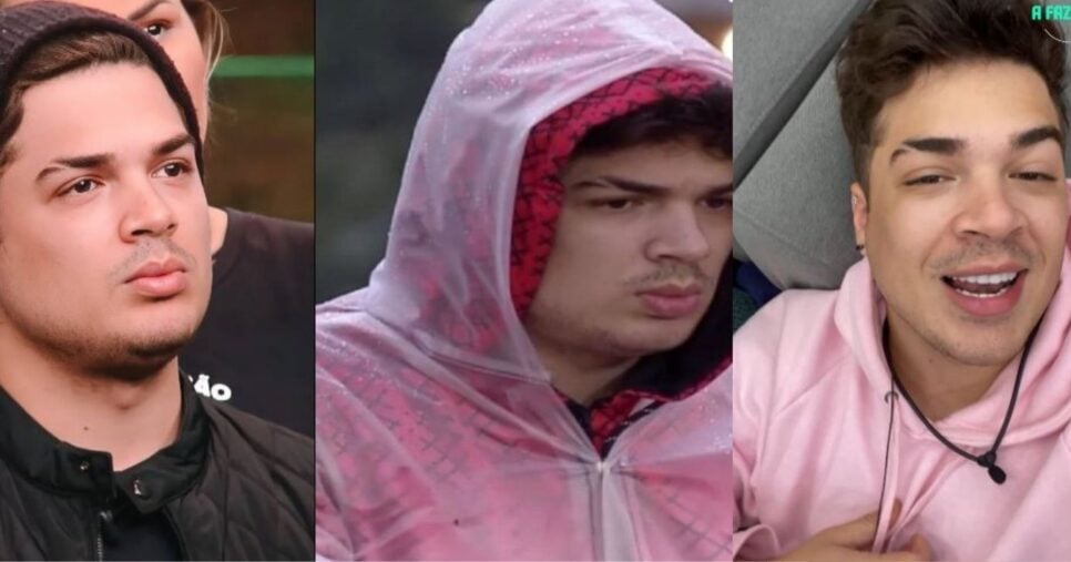 Lucas Santos participou da Fazenda em 2020 (Foto Reprodução/Montagem/TV Foco//Instagram@lucas)