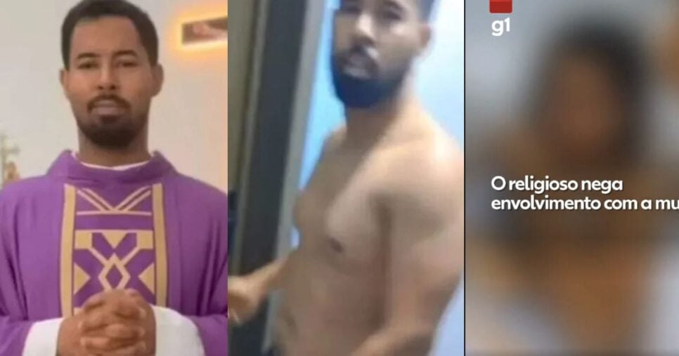 Luciano Braga Simplício, homem e esposa (Fotos: Reproduções / Instagram / G1)