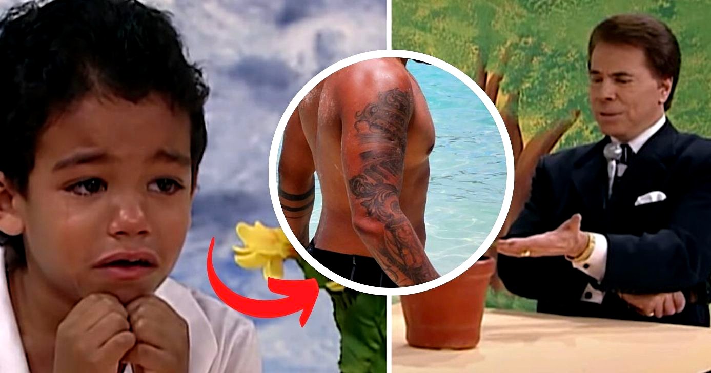 Luis Sales, o menino que chorou no programa do Silvio Santos por causa do Raça Negra, hoje está um homão (Foto Reprodução/Montagem/Instagram@luissalesoficial/YouTube/SBT)