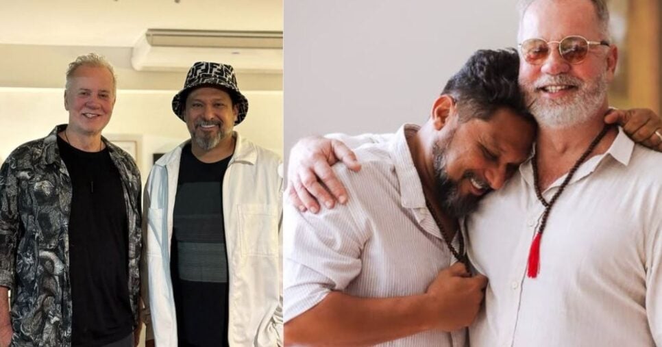 Luiz Fernando Guimarães e o marido Adriano (Foto Reprodução/Montagem/Tv Foco/Instagram/@luizguimaraesoficial)
