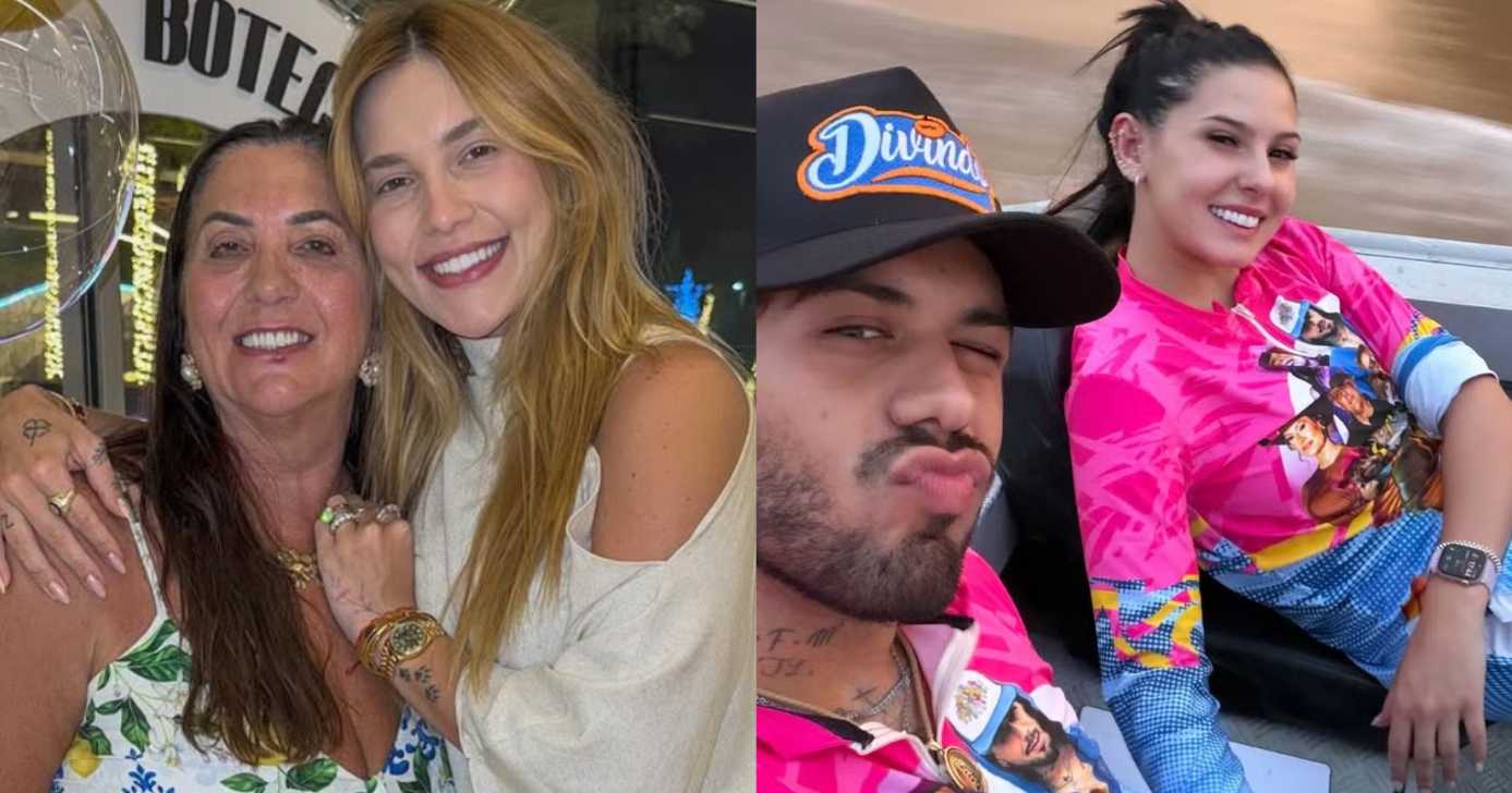 Margareth Serrão, Virginia Fonseca, Zé Felipe e Ana Castela (Fotos: Reproduções / Instagram)