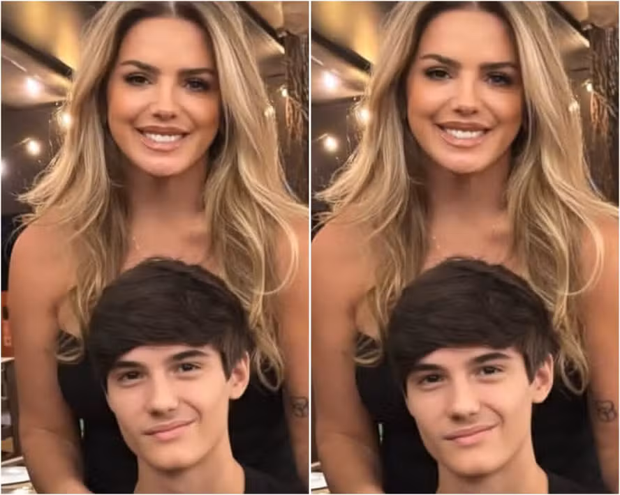 Mari Alexandre e o filho, Záion, de 16 anos — Foto: Reprodução/Instagram