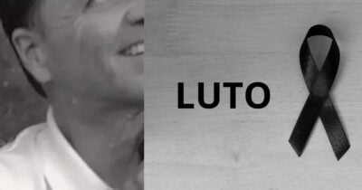Marido de atriz e imagem de luto (Fotos: Reproduções / Instagram / Canva)