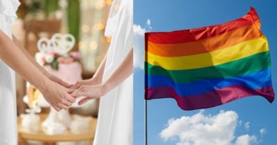 Mulheres e bandeira LGBTQIAPN+ (Fotos: Canva)