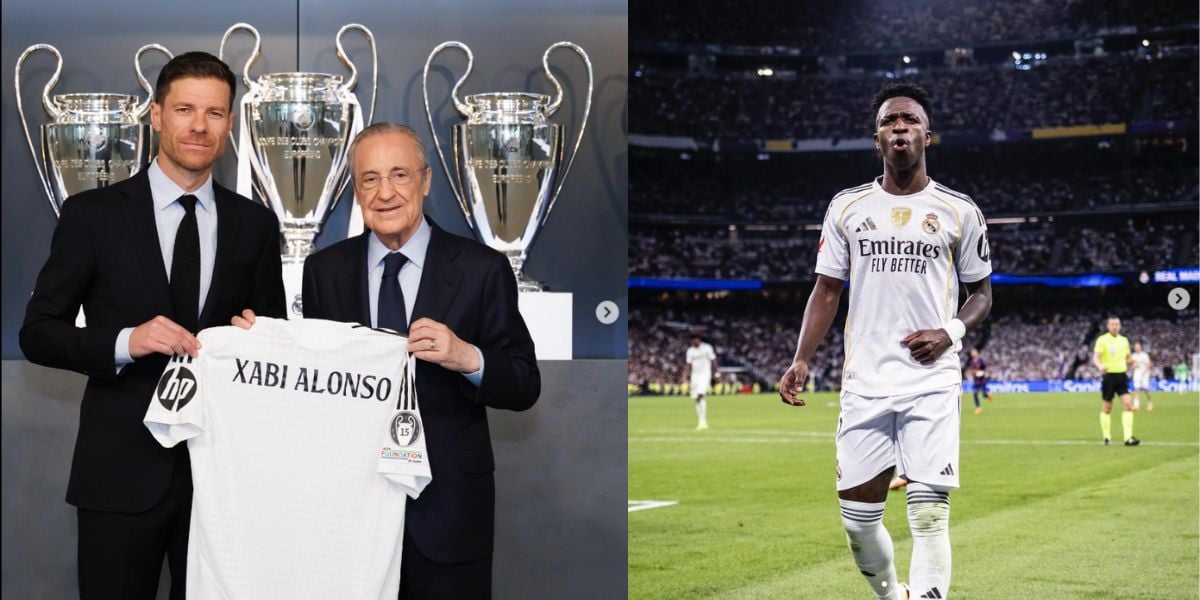 Foto Instagram: @Xabialonso & @Vinijr | Montagem Lucas Gioia - Tv Foco