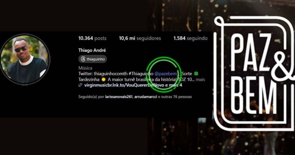 A Paz&Bem pertence a Thiaguinho (Foto Reprodução/Montagem/TV Foco/Instagram@thiaguinho)