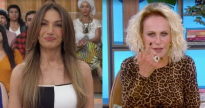 Patrícia Poeta no Encontro e Ana Maria no Mais Você (Fotos: Reproduções / Globo)