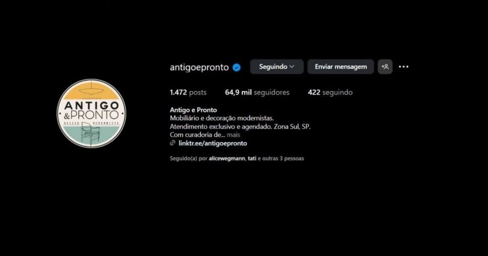 Perfil da Antigo e Pronto nas redes sociais conta com 64,9 mil seguidores (Foto Reprodução/Montagem/TV Foco/Instagram@antigoepronto)