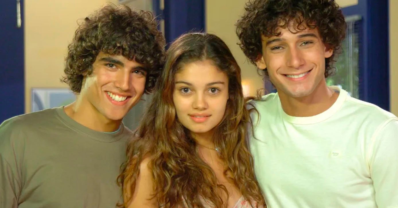 Rafael Almeida, Sophie Charlotte e Caio Castro em Malhação (Foto: Reprodução - Instagram)