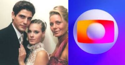Reinaldo, Carolina e Vera Fischer / Logo da Globo - Montagem: TV FOCO