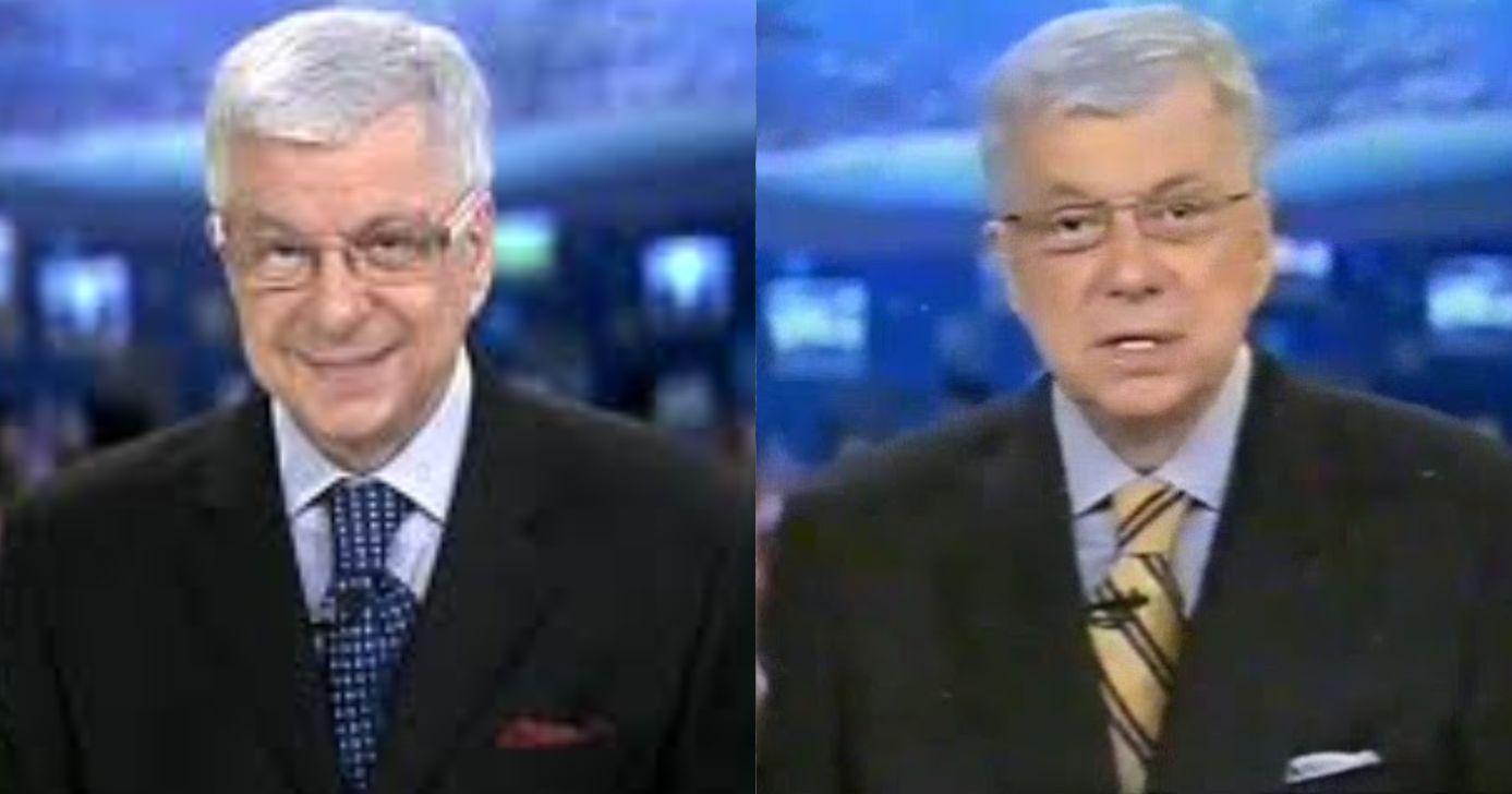 Renato Machado no Jornal Nacional (Fotos: Reproduções / Globo)