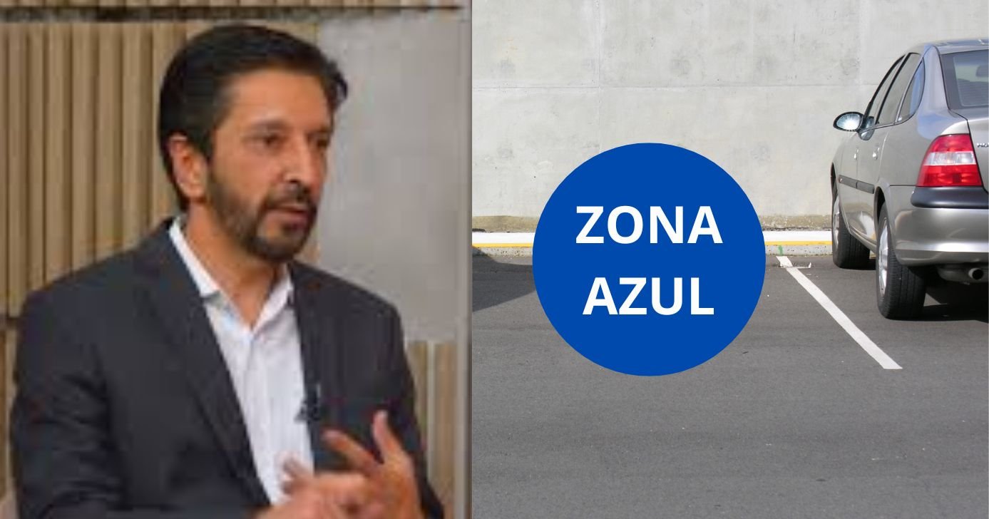 Ricardo Nunes, Zona Azul e carro estacionado (Fotos: Reproduções / Globo / Canva)
