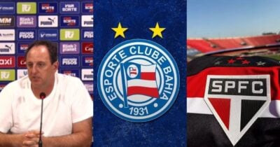 Ex-São Paulo entra na mira de Rogério Ceni para reforçar o Bahia - Foto: Montagem