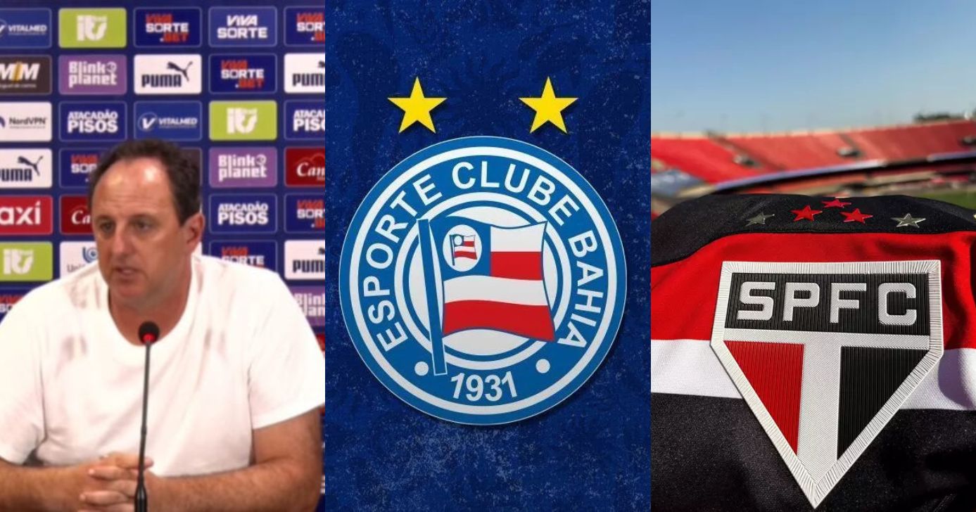 Ex-São Paulo entra na mira de Rogério Ceni para reforçar o Bahia - Foto: Montagem