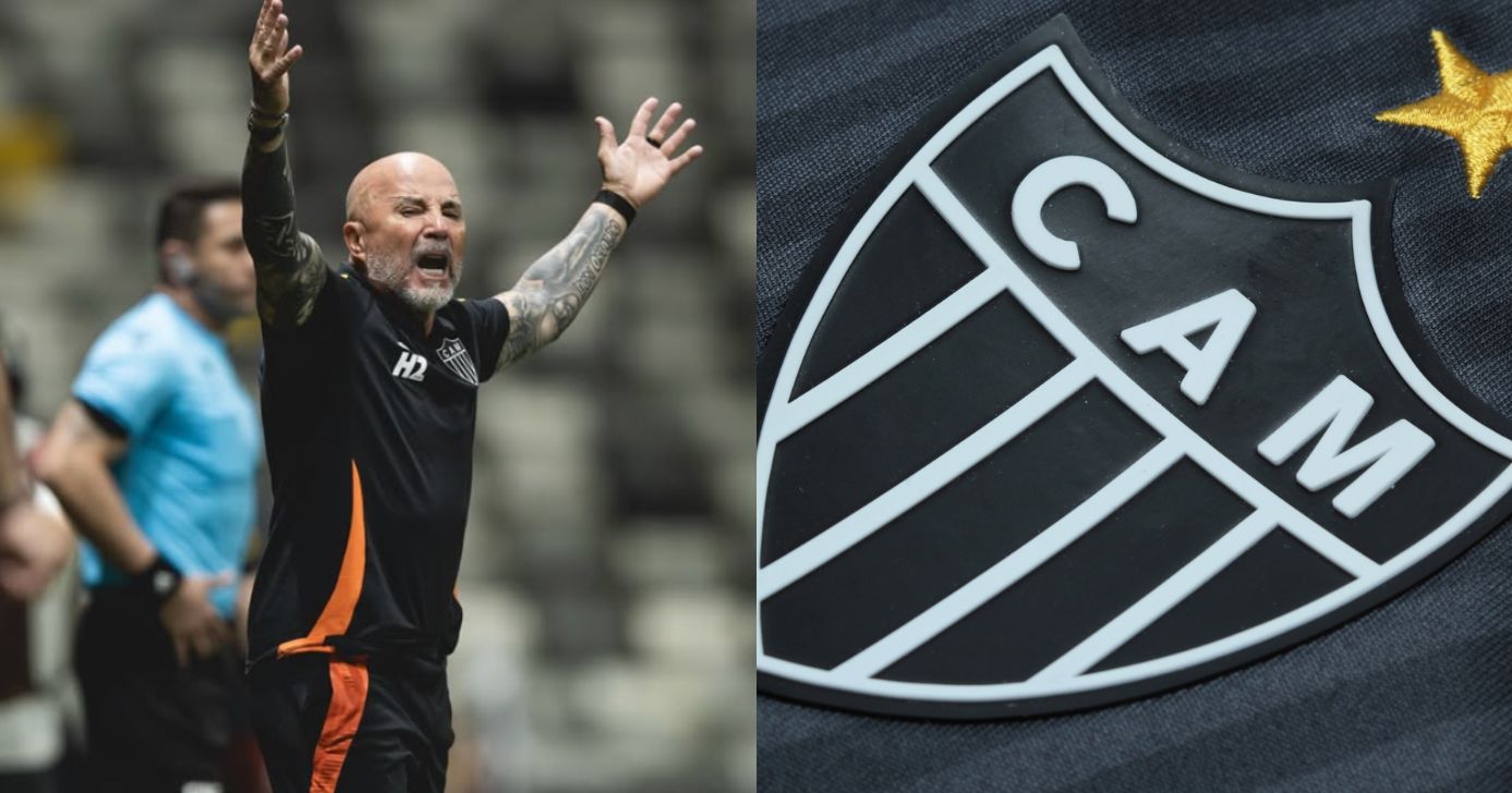 Sampaoli e Atlético-MG (Foto: Reprodução/ Internet)