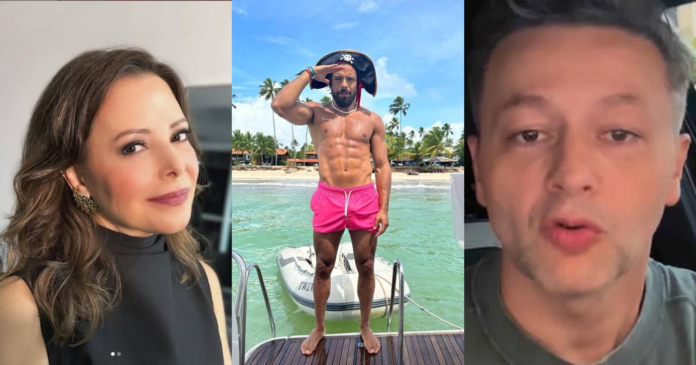 Sandy reúne o ex, Lucas Lima, e atual no mesmo ambiente - Foto: Montagem