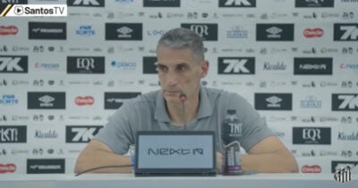 Vojvoda no Santos (Foto: Santos TV)