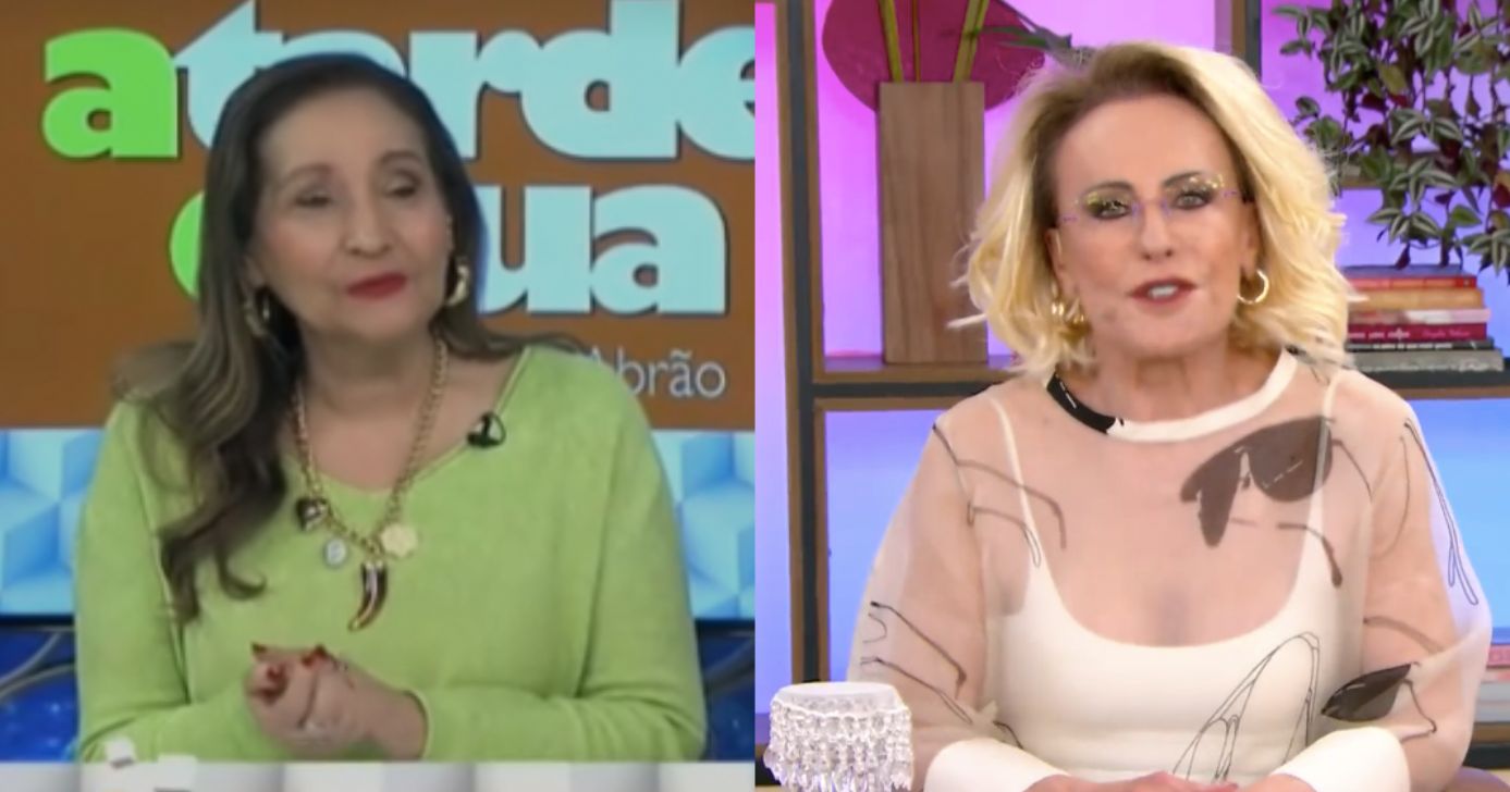 Sonia Abrão no A Tarde É Sua e Ana Maria no Mais Você (Fotos: Reproduções / RedeTV! / Globo)