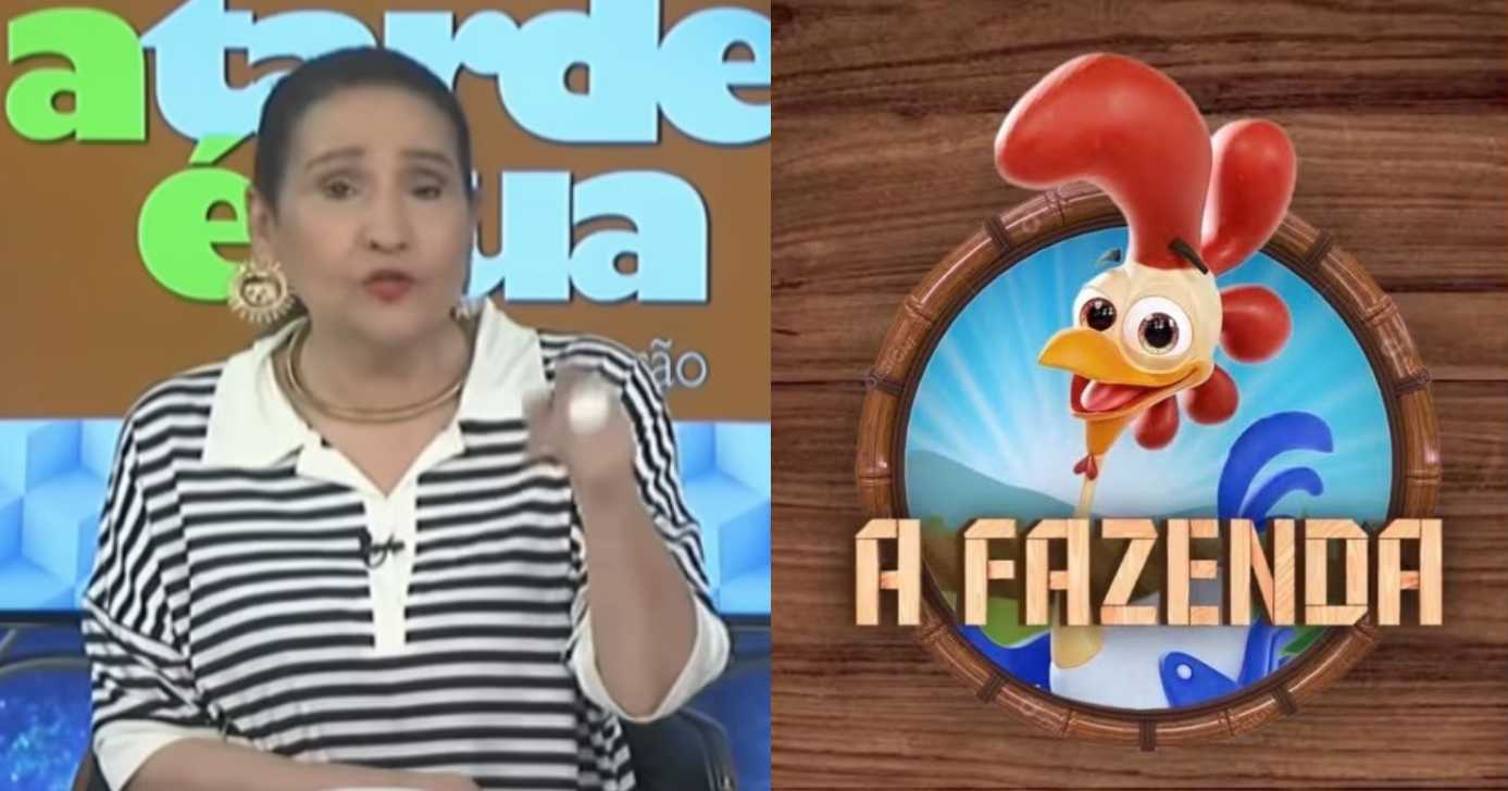 Sonia Abrão no A Tarde É Sua e logo Fazenda (Fotos: Reproduções / RedeTV! / Record)
