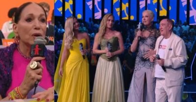 Susana Vieria, Eliana, Angélica, Xuxa e Renato Aragão (Fotos: Reproduções / Globo)