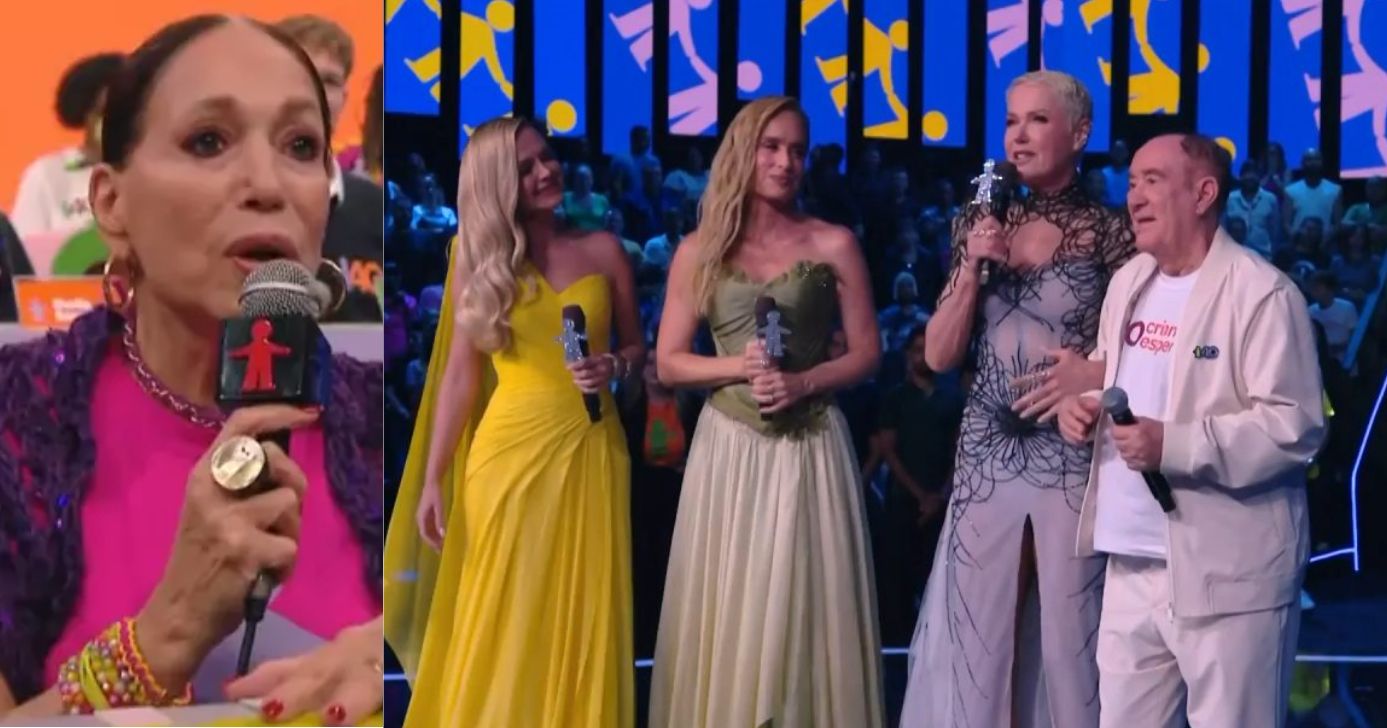 Susana Vieria, Eliana, Angélica, Xuxa e Renato Aragão (Fotos: Reproduções / Globo)
