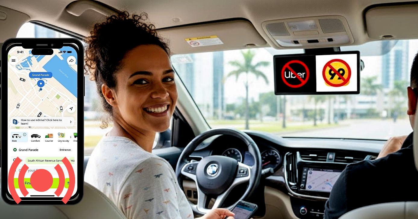 Aplicativo é mais barato que Uber e 99 (Foto Reprodução/Montagem/Lennita/Tv Foco/Canva/Lennita/TV Foco)