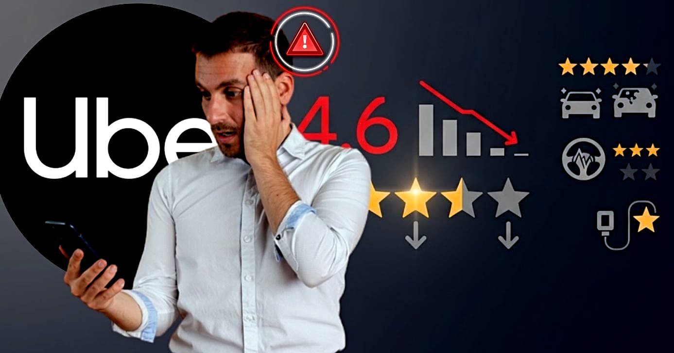 Saiba o que faz a nota da Uber despencar (Foto Reprodução/Montagem/Lennita/GMN/Freepik)