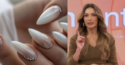 Unha em gel / Patrícia Poeta - Montagem: TV FOCO