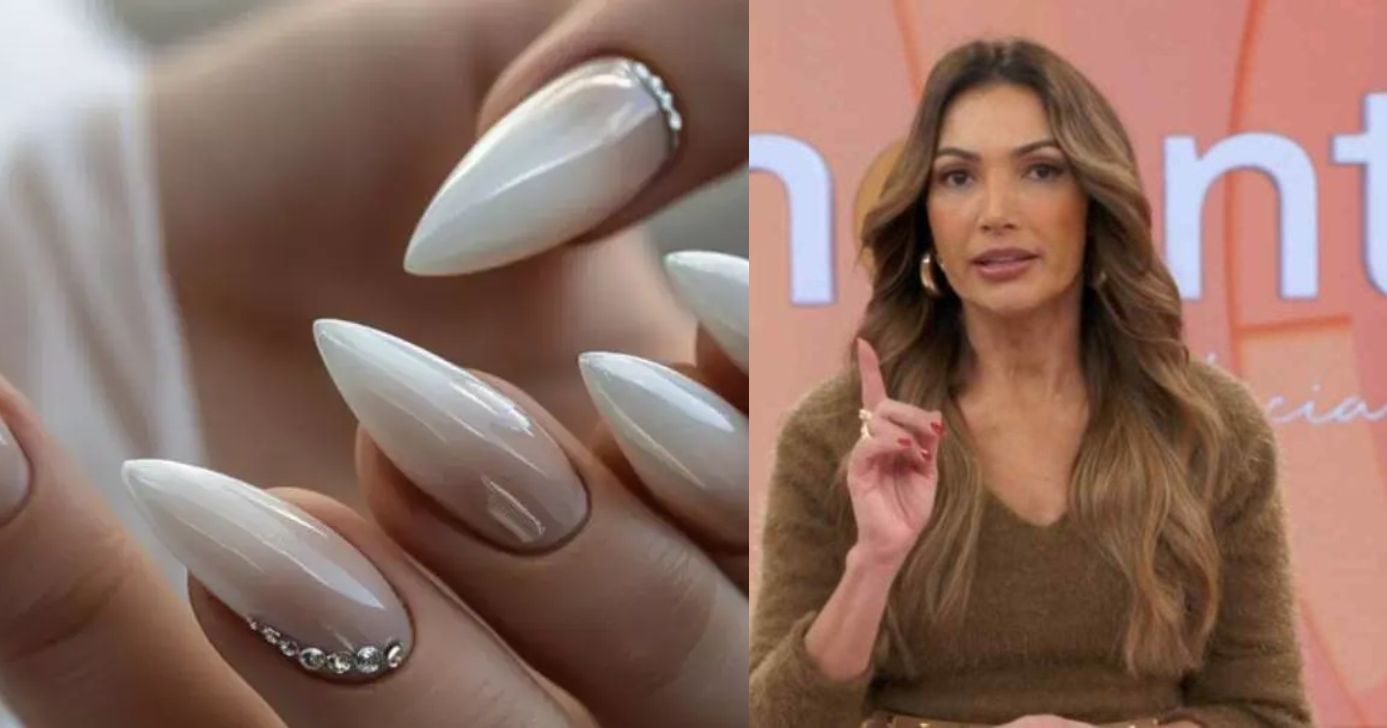 Unha em gel / Patrícia Poeta - Montagem: TV FOCO