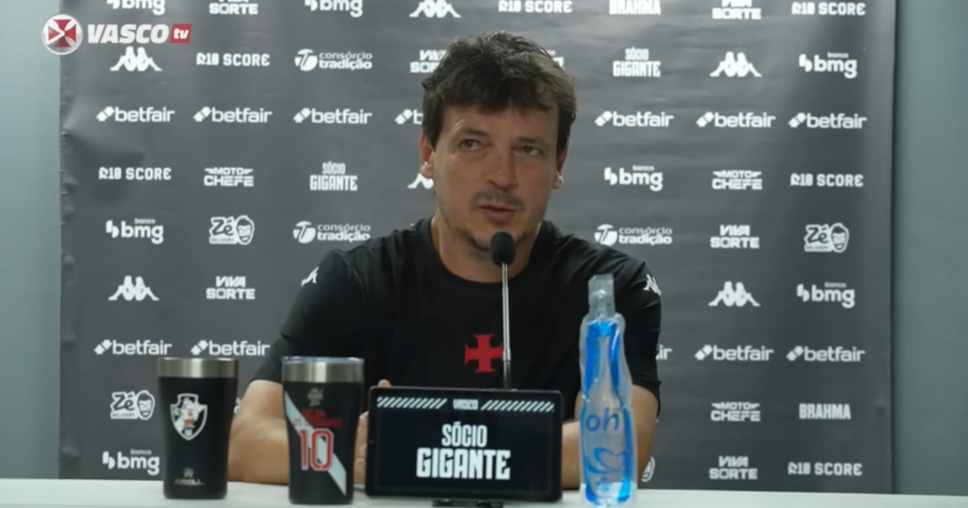 Fernando Diniz fala sobre situação no Vasco (Foto: Vasco TV)