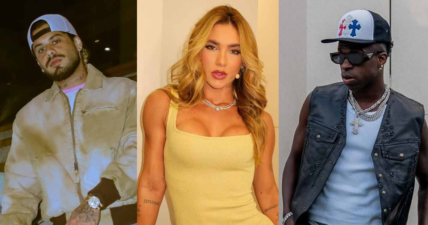 Zé Felipe, Virginia Fonseca e Vini Jr. (Fotos: Reproduções / Instagram)