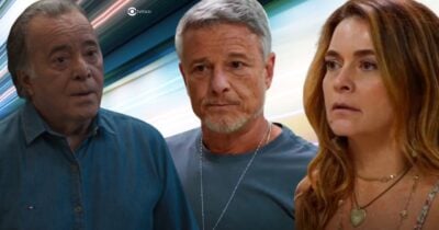 Abel, Jaques e Filipa em Dona de Mim (Foto: Reprodução / Globo / Montagem TV Foco)