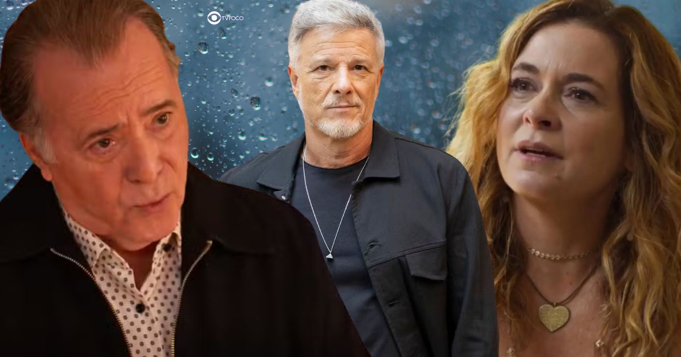 Abel, Jaques e Filipa em Dona de Mim (Foto: Reprodução / Globo / Montagem TV Foco)